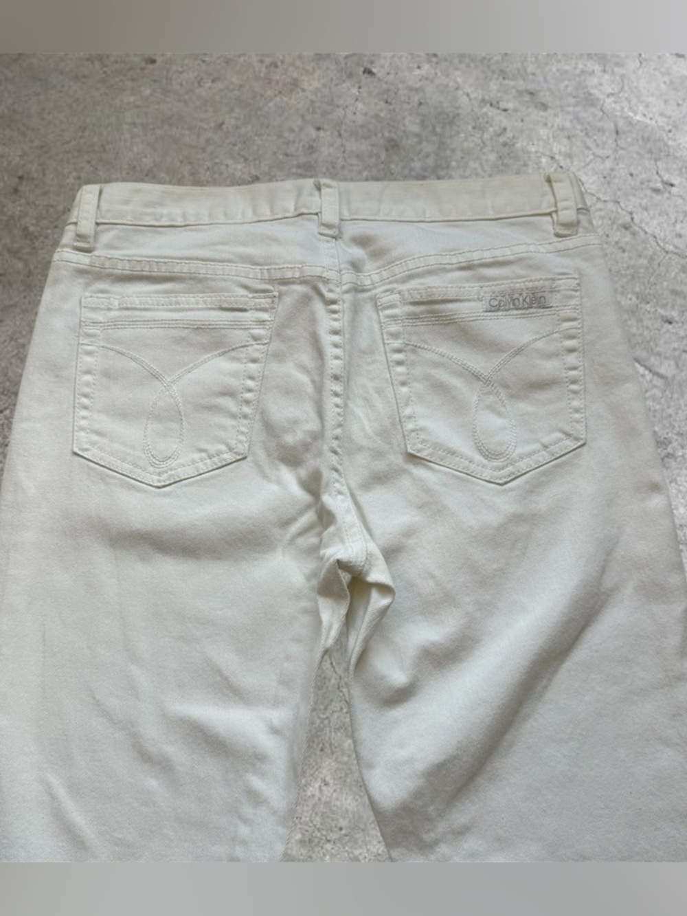 Calvin Klein White Flare Jeans - Picture 10 of 10